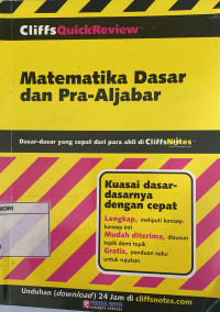 Image of Matematika Dasar dan Pra-Aljabar